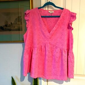 Andree by UNIT pink top size 3X